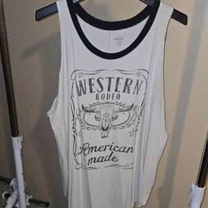 Lovesick Black and White Tank Top